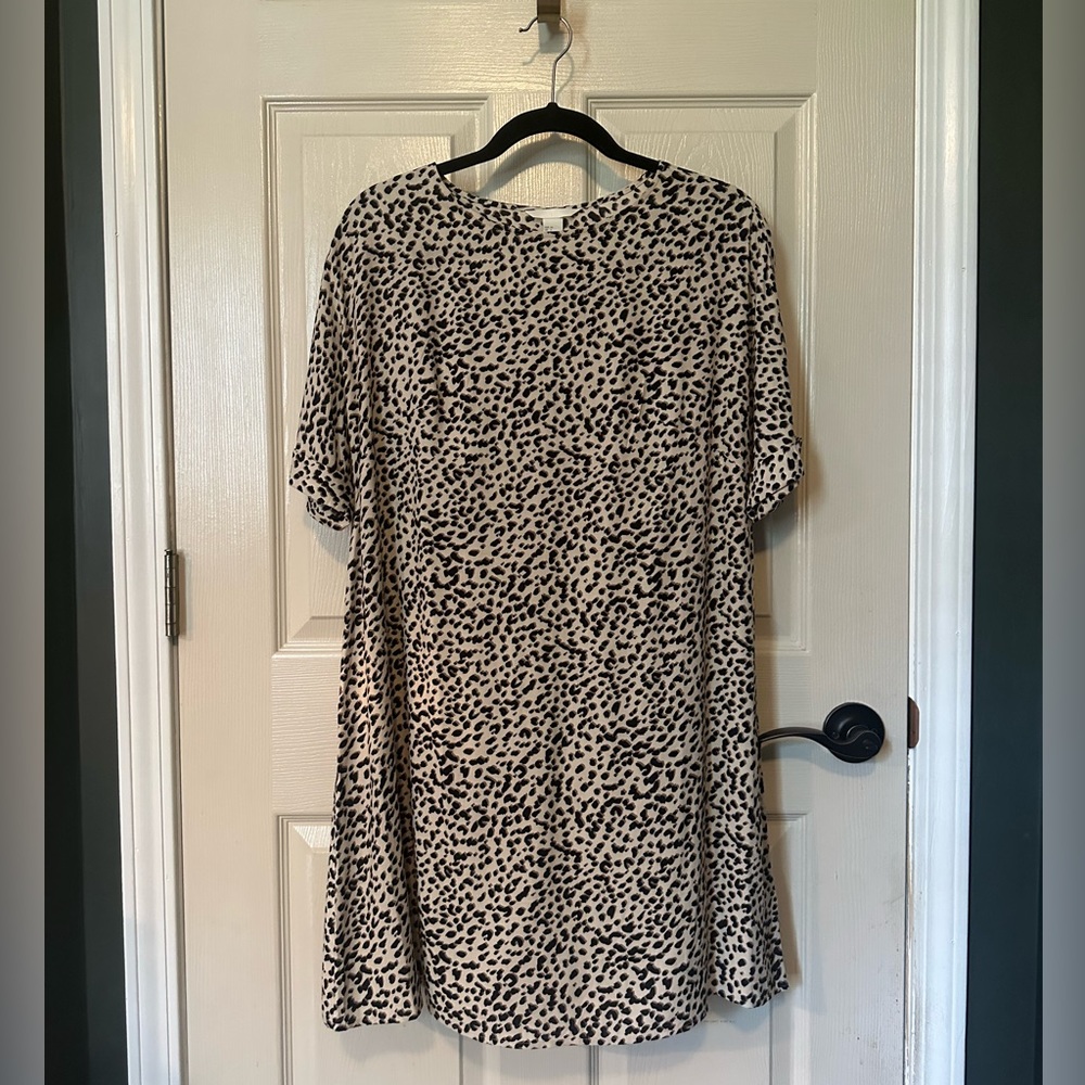 H&M animal print shift dress. Women’s size 4.